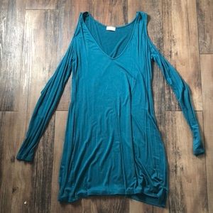 Tobi teal polyester dress